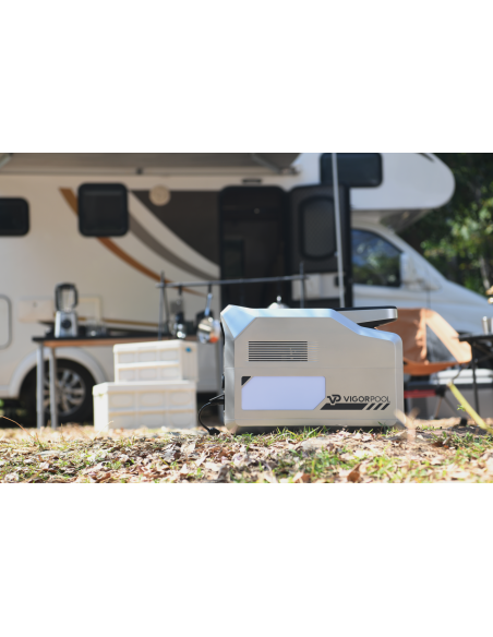 VIGORPOOL Batteries Lithium Portables 1200W Alimenter jusqu'à 12 Appareils Simultanément