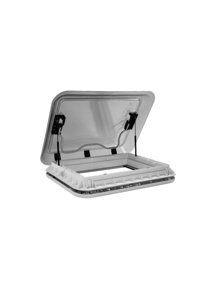 QUIPON Lanterneau Sky 70x50cm avec LEDS Store Occultant et Moustiquaire