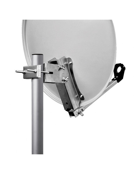 HDSAT Pack Parabole satellite acier 60cm avec Support LNB +LNB Single + Décodeur Satellite HD TNTSAT ASTRA + Carte