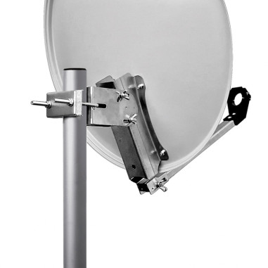 Pack HDSAT Parabole Acier 60cm + OPTEX Récepteur ORS9939HD Fransat + Bras Coudé Déport 250mm Diamètre 40mm + Tête LNB