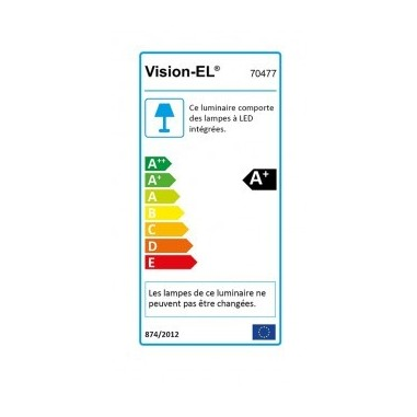 Applique Murale LED Solaire 6.8W 4000K Noir + Détecteur