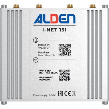 ALDEN I-NET Antenne 4G LTE + Routeur - Internet Wifi Camping-car Fourgon Van