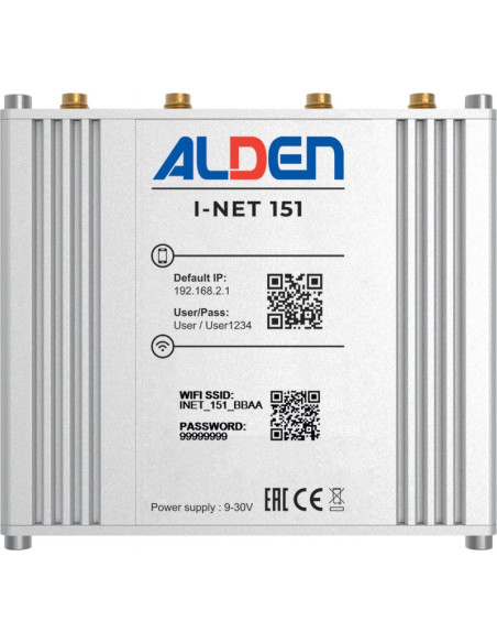 ALDEN I-NET Antenne 4G LTE + Routeur - Internet Wifi Camping-car Fourgon Van