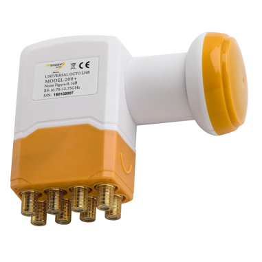GOLDEN MEDIA GM208+ Tête LNB Octo 8 Sorties Full HD 4K 0,1dB