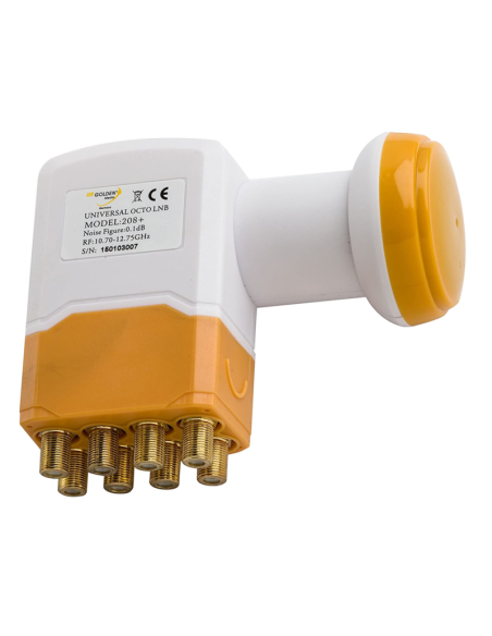 GOLDEN MEDIA GM208+ Tête LNB Octo 8 Sorties Full HD 4K 0,1dB