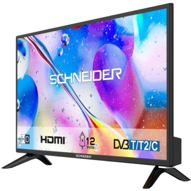 SCHNEIDER TV LED 12V 24" 60cm 16 Watt RMS Camping-car