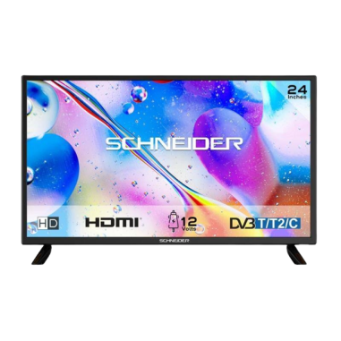 SCHNEIDER TV LED 12V 24" 60cm 16 Watt RMS Camping-car