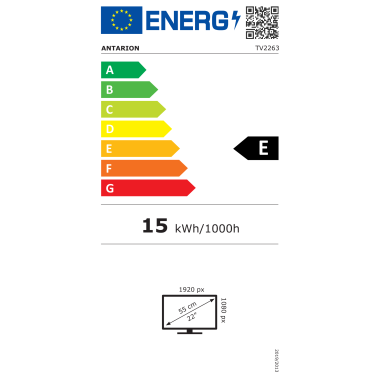 ANTARION TV LED 22" 55cm Téléviseur Full HD ANDROID Smart TV Camping Car