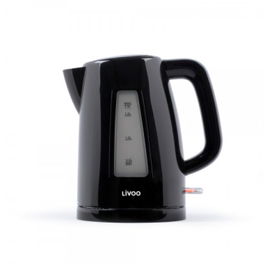 LIVOO Bouilloire Electrique Noire sans Fil 1.7L Filtre Anti-calcaire