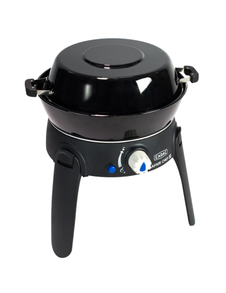 Pack CADAC Barbecue Gaz Grill pieds repliables spécial Camping + Détendeur
