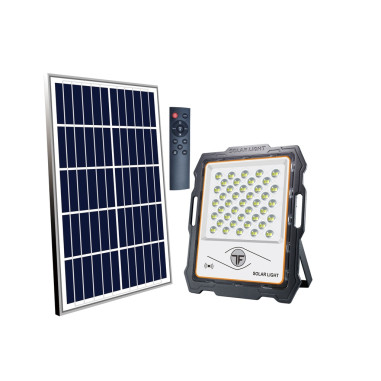 OPTEX Projecteur Solaire LED 1000 Lumens avec Panneau Solaire et Télécommande