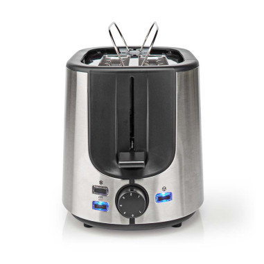 PACK NEDIS Bouilloire 1.7L 2200W + Grille-pain 2 emplacements 1000W + Presse-agrumes 100W en acier