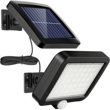 OPTEX Projecteur Solaire avec IR 400 Lumens avec Panneau Solaire