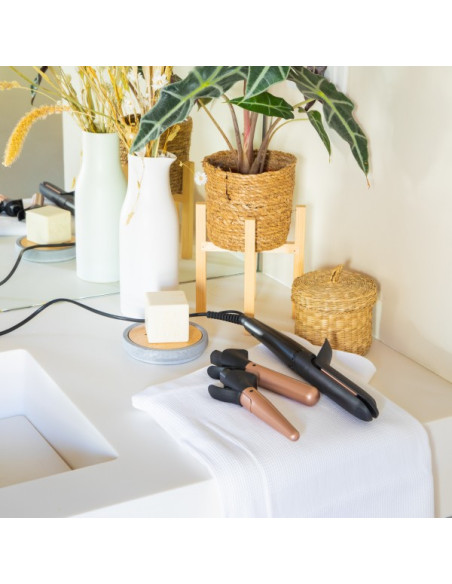 PACK LIVOO Sèche-Cheveux 1600W Ionique + Multistyler Lisseur-Boucleur 40W ON/OFF