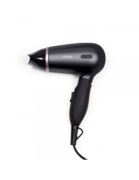 LIVOO Sèche-cheveux de Voyage Pliable 1200W Noir
