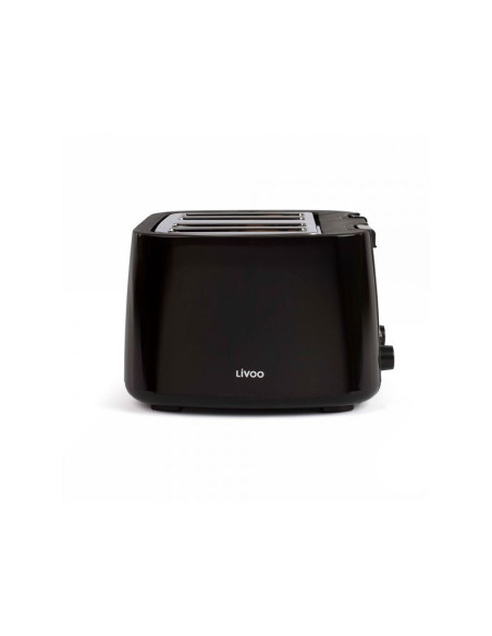 Pack LIVOO Bouilloire électrique 1.7L + Grille-pain 4 Fentes Noir