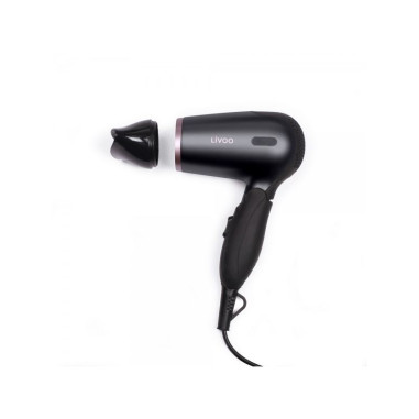 Pack LIVOO Lisseur Boucleur Multifonction + Sèche-cheveux de Voyage Pliable 1200W