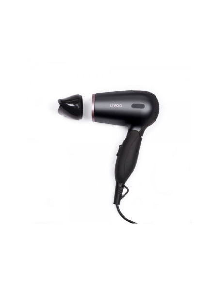 Pack LIVOO Lisseur Boucleur Multifonction + Sèche-cheveux de Voyage Pliable 1200W