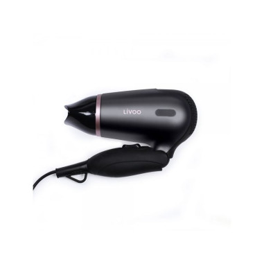 Pack LIVOO Lisseur Boucleur Multifonction + Sèche-cheveux de Voyage Pliable 1200W