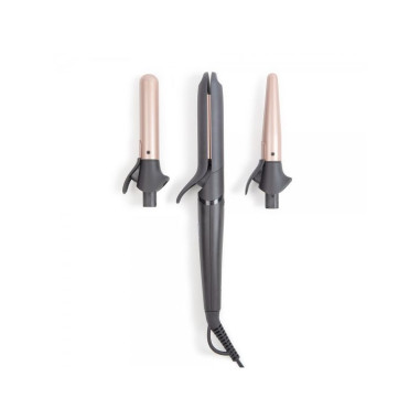 Pack LIVOO Lisseur Boucleur Multifonction + Sèche-cheveux de Voyage Pliable 1200W