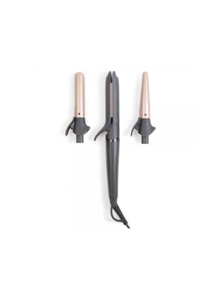 Pack LIVOO Lisseur Boucleur Multifonction + Sèche-cheveux de Voyage Pliable 1200W