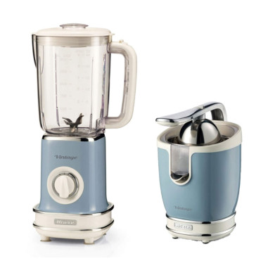 Pack ARIETE Blender 1.5L 500W + Presse-agrumes électrique 85W Bleu
