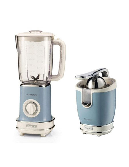 Pack ARIETE Blender 1.5L 500W + Presse-agrumes électrique 85W Bleu
