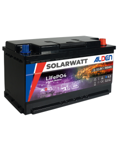 ALDEN Batterie Lithium 150Ah SolarWatt LifePO4 Bluetooth Chauffage Intégré