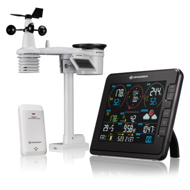 BRESSER Centrale Météo WIFI PRO 7en1 Mesure Intensité Lumineuse et UV Language Code 2