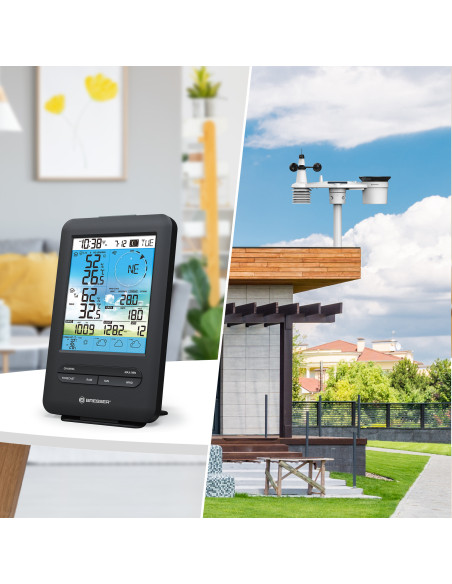 BRESSER Station météo WiFi 4CAST 4 jours avec capteur extérieur 7-en-1