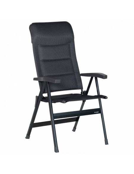 WESTFIELD Fauteuil Majestic Noir Réglable 7 positions Camping