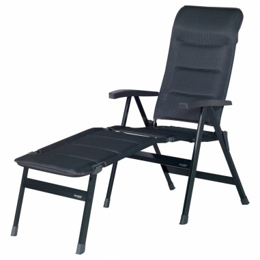 WESTFIELD Fauteuil Majestic Noir Réglable 7 positions Camping