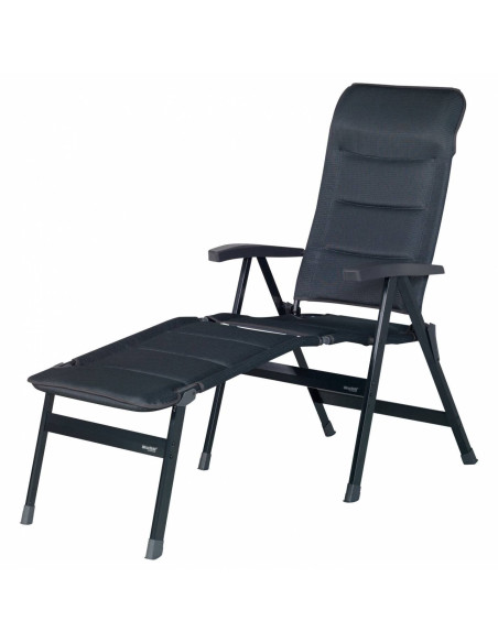 WESTFIELD Fauteuil Majestic Noir Réglable 7 positions Camping