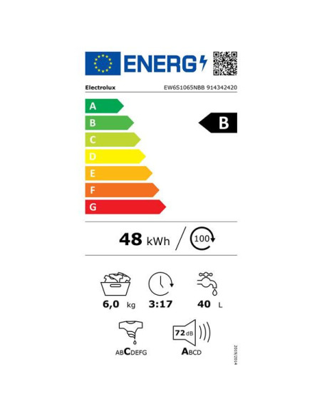 ELECTROLUX Lave-linge faible profondeur EW6S1065NBB