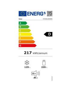 HAIER Réfrigérateur combiné HTW5618DNMG 2