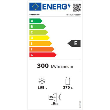 SAMSUNG Réfrigérateur combiné RB53DG703ES9