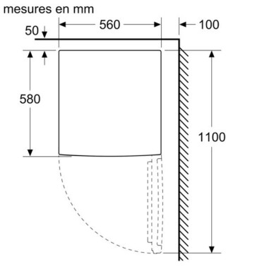 BOSCH Réfrigérateur table top KTL15NWEB