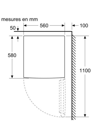 BOSCH Réfrigérateur table top KTL15NWEB