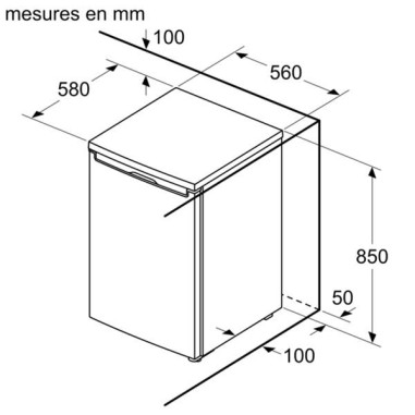 BOSCH Réfrigérateur table top KTL15NWEB