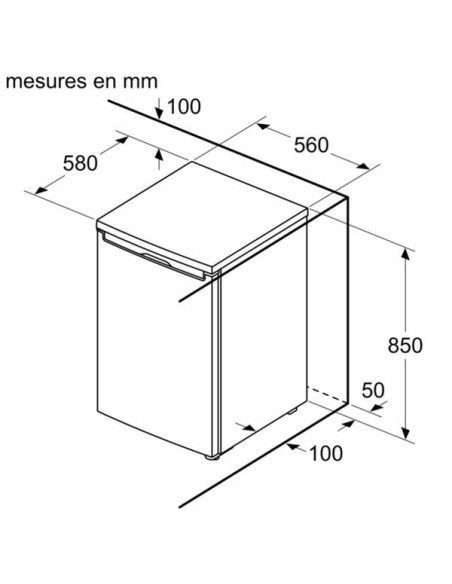 BOSCH Réfrigérateur table top KTL15NWEB
