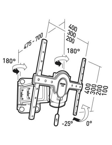 Support mural orientable 044440
