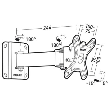 Support mural orientable 043410