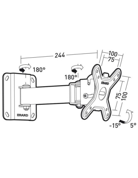 Support mural orientable 043410