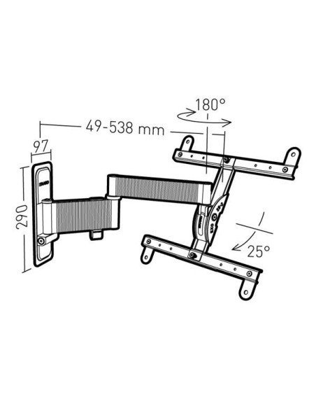Support mural orientable 048340