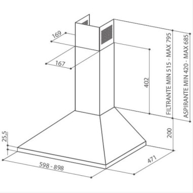 Hotte décorative murale 5605281