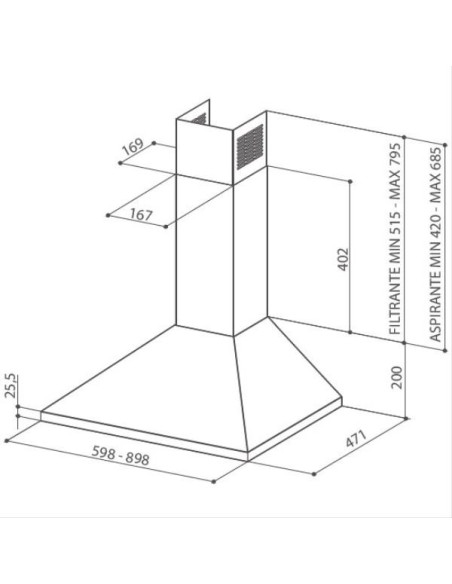 Hotte décorative murale 5605281