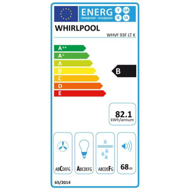 Hotte décorative murale WHVF93FLTK