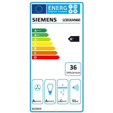 Hotte décorative murale LC81KAN60