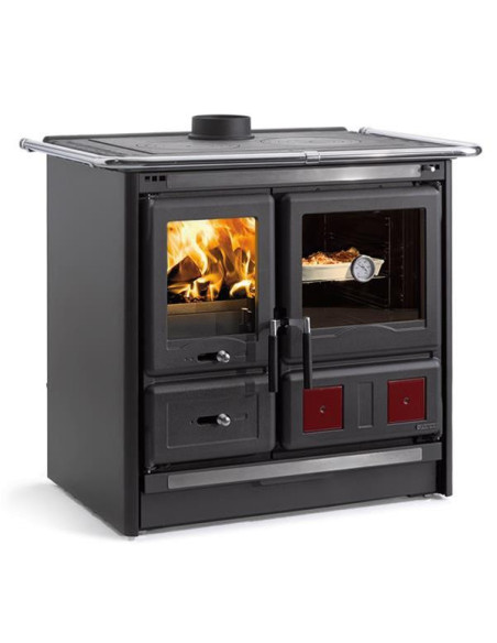 Cuisinière à bois ROSAL5.0ACIERNOIRANTHRACITE