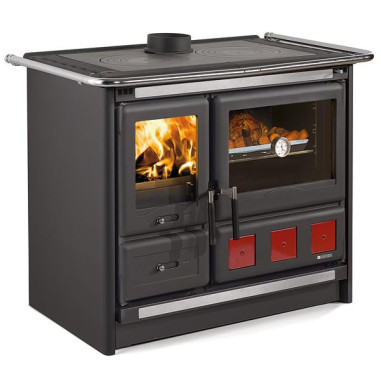 Cuisinière à bois ROSAXXL5.0ACIERNOIRANTHRA